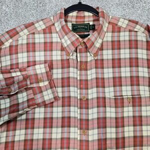 CC Filson shirt Long Sleeve Button down Mens‎ XL Outdoor Plaid Vintage *FLAW*